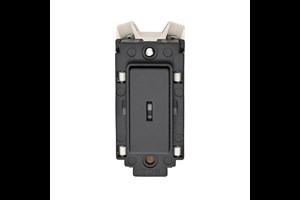 20A Double Pole Grid Key Switch (Black)