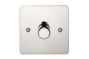 1 Gang 2 Way 400 Watt Dimmer Polished Stainless Steel Finish