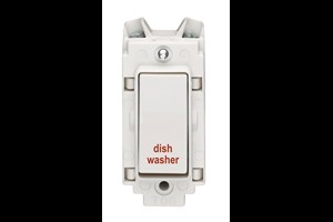 20A Double Pole Grid Switch Printed 'Dish Washer'