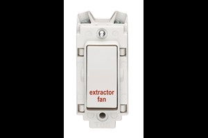 20A Double Pole Grid Switch Printed 'Extractor Fan'