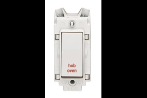 20A Double Pole Grid Switch Printed 'Hob Oven'