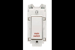 20A Double Pole Grid Switch Printed 'Main Switch'