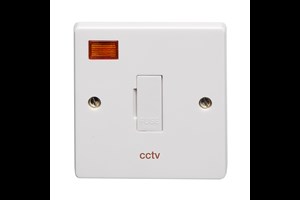 13A Unswitched Fused Connection Unit With Neon Printed 'CCTV'
