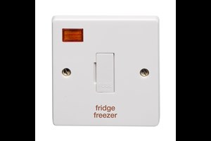 13A Unswitched Fused Connection Unit With Neon Printed 'Fridge Freezer'