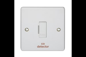 3A Unswitched Fused Connection Unit Printed 'CO Detector'
