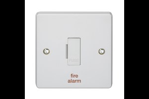 13A Unswitched Fused Connection Unit Printed 'Fire Alarm'