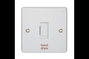 13A Unswitched Fused Connection Unit Printed 'Hand Dryer'