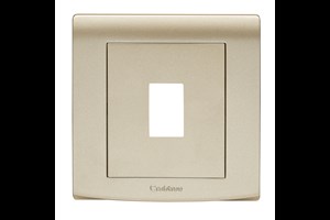 1 Gang Grid Cover Plate Gold Finish