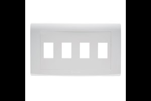 4 Gang In-Line Grid Cover Plate
