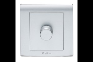 1 Gang 2 Way Dimmer 250W Silver Finish