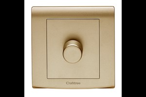 1 Gang 2 Way LED Dimmer 250W Gold Finish