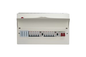 14 Way High Integrity Consumer Unit 100A Main Switch, 80A 30mA RCDs, Flexible Configuration, with SPD & 10 MCBs